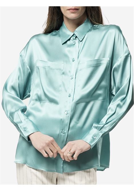 Lane camicia in rasetto con tasche SEMICOUTURE | Camicie | Y4SM06 LANEO50-0